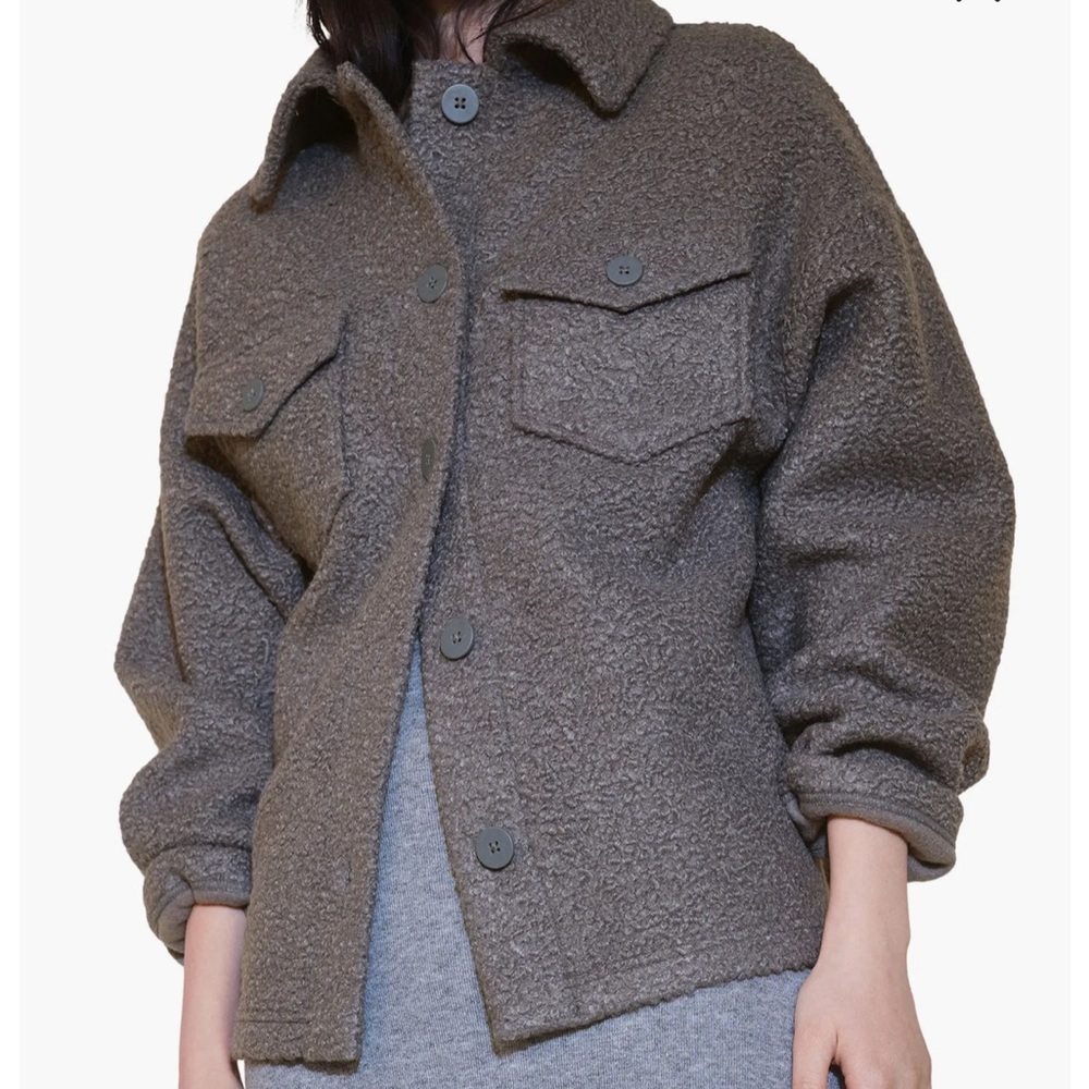 Mango Boucle Grey Jacket